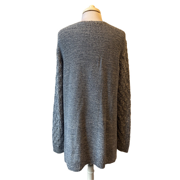 Jeanne Pierre Women’s XXL Boho Cable Knit Waffle Tunic Sweater Coastal Chic - Picture 3 of 10